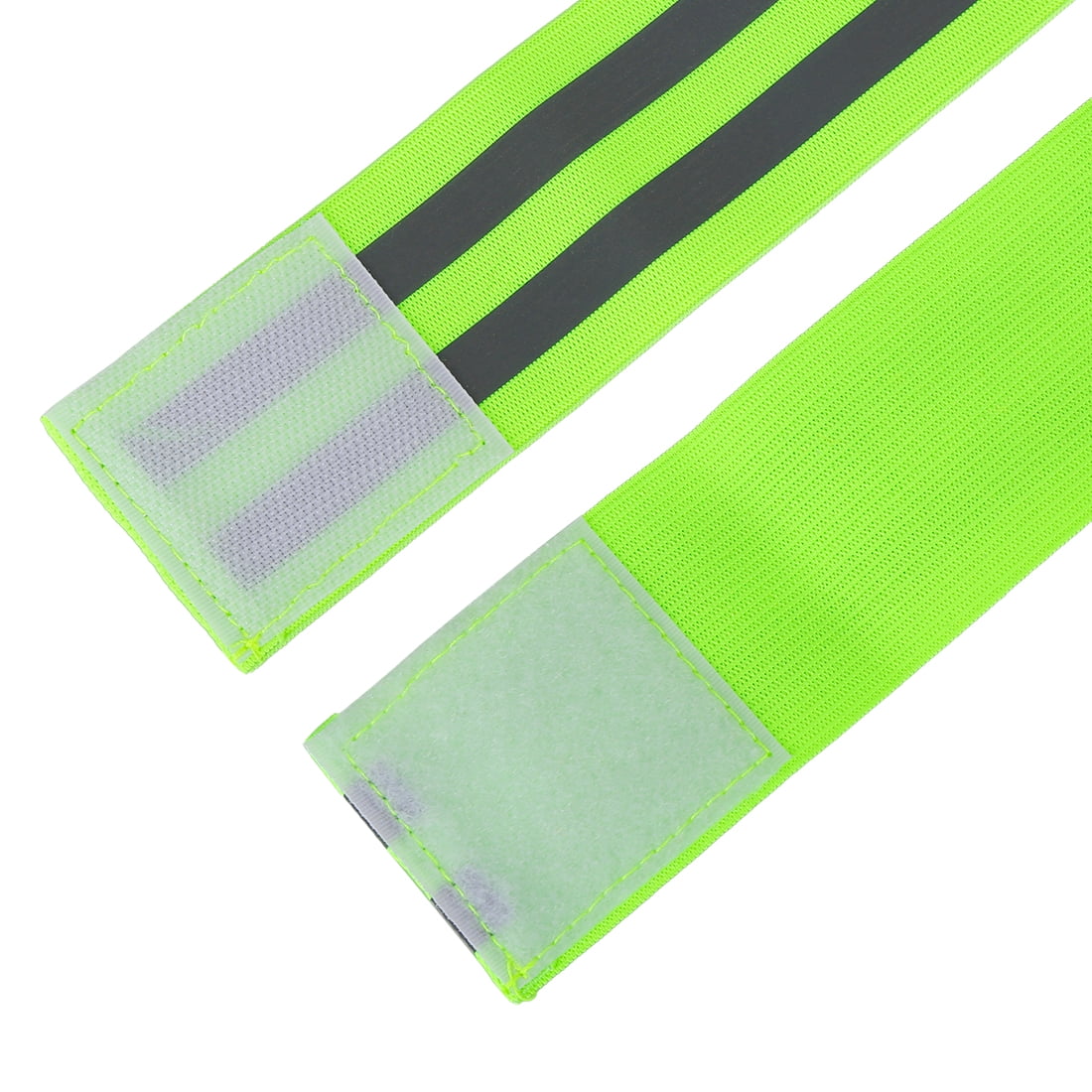 Unique Bargains 8Pcs Wrist High Visibility Night Cycling Reflector Straps Green