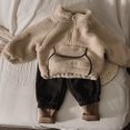 thumbnail image 4 of Sudadera con capucha para niños Sudadera con capucha de lana de cordero para niños 2023 Nuevo abrigo de otoño para niños Abrigo grueso de vellón para otoño e invierno Abrigo para bebés y niños, 4 of 4