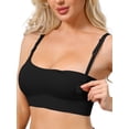thumbnail image 4 of INSPIRE CHIC Nursing Bras for Women Wireless Push Up V Neck Maternity Bralettes Full Coverage Breastfeeding Bra with Adjustable Straps 2XL Black, 4 of 4