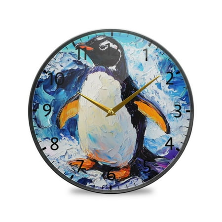 BZSMCE Wall Clock Acrylic Size：9.5*9.5in/11.9*11.9in Frozen Splendor Design Pattern Clock