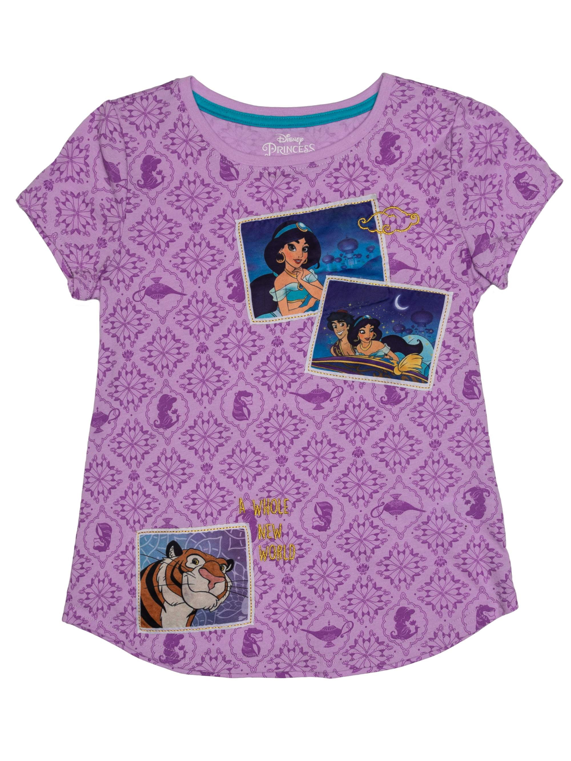 Disney Princess Jasmine Personalised Girls T-Shirt Age 3 Ideal Gift/Present 
