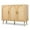 Natural, variant on Hassch Modern Storage Cabinet with 3 Doors, 4-Tier Rattan Shoe Cabinet, Shoe Rack Organizer, Buffet Sideboard with Adjustable Shelves for Entryway, Kitchen, Living Room, Natural