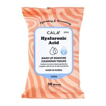 CALA Makeup Remover Cleansing Tissues: Hyaluronic Acid (30 Sheets) - Pack of 6