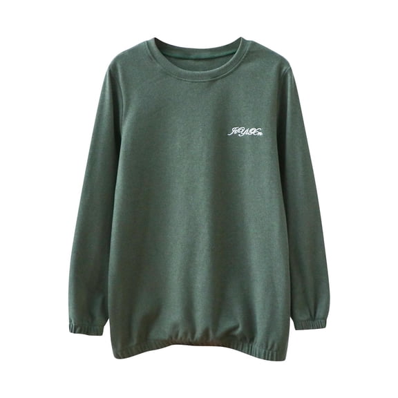 Cavosen Thermal Undershirt Fleece Long Sleeve Crewneck Stretch Base Layer Tee Solid Fitted Underscrubs Soft Comfy Everyday Tops