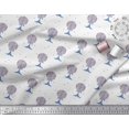 thumbnail image 3 of Soimoi Brown Rayon Fabric Insect,Leaves & Floral Block Fabric Prints by Yard 42 Inch Wide, 3 of 3