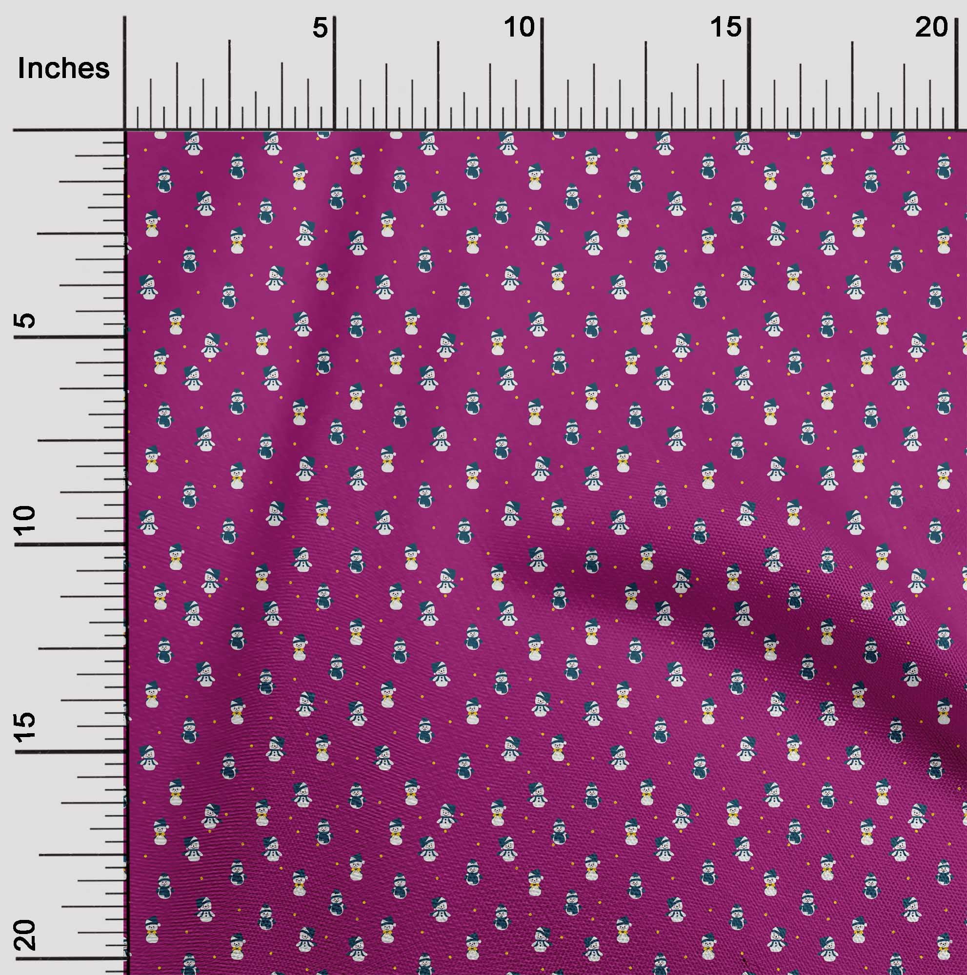oneOone Cotton Poplin Purple Fabric Christmas Dress Material Fabric Print Fabric By The Yard 42 Inch Wide
