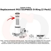 Captain O-Ring Replacement P61733/P6025 O-Rings for Bestway Flowclear Filter Pumps 2 Pack