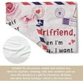 thumbnail image 4 of Girlfriend Gifts, Blanket for Girlfriend, Birthday Gifts for Girlfriend, Anniversary, Valentines Gifts for Girlfriend, I Love You Gifts for Her, Dear Girlfriend Throw Blanket, 60" * 50", 4 of 6