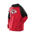 thumbnail image 2 of Men's New Era  Red Kansas City Chiefs Combine Authentic Color Block Raglan Pullover Hoodie, 2 of 5
