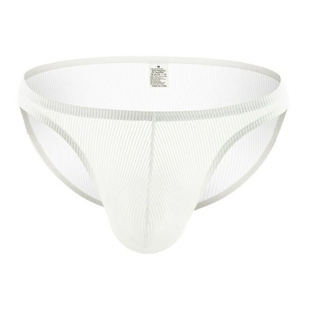 

Men Low-rise Sexy Briefs Underwear See-through Mesh Breathable Pouch Underpants