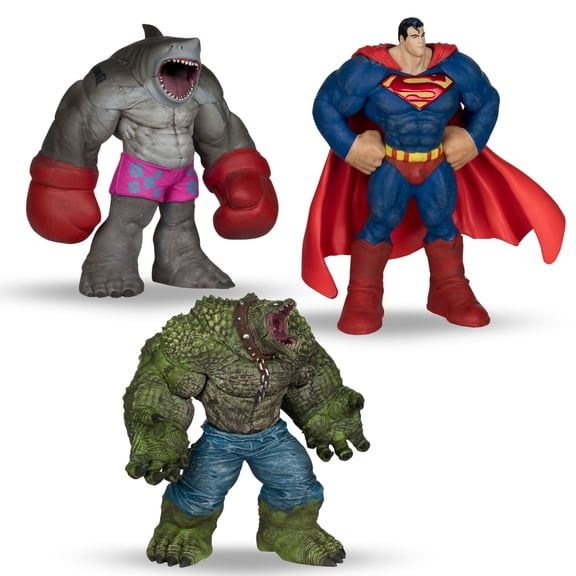 McFarlane Toys Todd’s Mods 4.5-inch Vinyl Figures: Superman, Killer Croc & King Shark