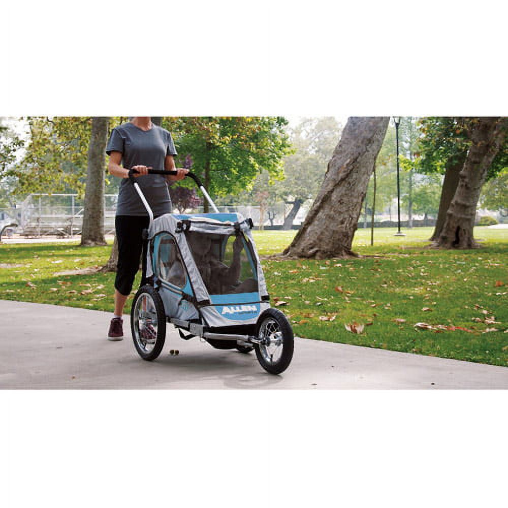 Allen Sports SST1 Steel 1-Child Jogger & Bicycle Trailer, Blue ...