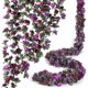 thumbnail image 1 of Guirnalda de flores de 8 piezas de 66 pies, flores artificiales de vid rosa con hojas verdes, 1 of 5