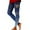 Dark Blue, variant on Women's Fashion Casual Carnival Print Leggings Long Pants Comfy Pant For Stretch Fit And Comfortable Wear Blue,M