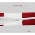 thumbnail image 6 of FBTS Prime 16x17 inch All-Weather Red Stripe Outdoor Seat Pads, Pack of 2, 6 of 7