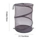 thumbnail image 3 of Cesto de malla para ropa sucia, plegable, con cordón superior, ideal para guardar ropa, viajar, dormitorios y habitaciones (gris o blanco), 3 of 7