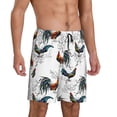 thumbnail image 2 of Wukai Cool Chicken Men’s Short Pajama Pants With Pockets Soft Sleep Pj Shorts for Men-Large, 2 of 6