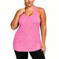 thumbnail image 3 of QSAWXQZ Women's Plus Tank Top Scoop Neck Racerback Sleeveless Stretch Lightweight Shirt 4XL, 3 of 9