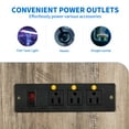 thumbnail image 5 of Dextrus Heavy Duty Metal Aquarium Stand with Power Outlets, 40-55 Gallon Fish Tank Stand, Turtle Tank, Reptile Terrarium with Cabinet, 670LBS Capacity-Gray, 5 of 11