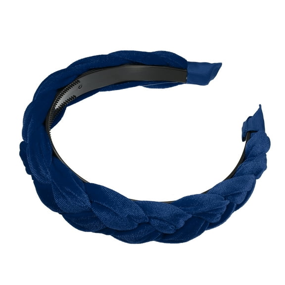 Vocoste Solid Wide Headbands Non-slip Fashion Navy Blue 1.18 inch Wide for Girls Women
