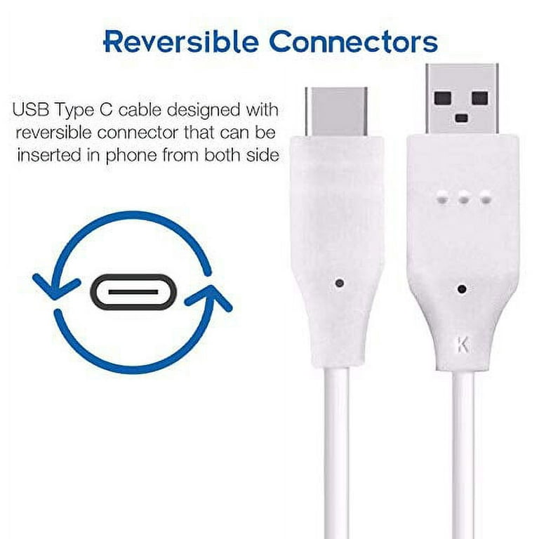Original LG Rapid Charge USB Wall Charger USB-C Fast Charging Cable Cord  For LG G5 G6 G7 G8 NEXUS 5X 6P V10 V20 V30 V40 V50 LG Stylo 4 For Android  Samsung