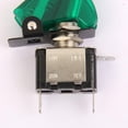 thumbnail image 3 of 2 Piezas Del Coche 12V / 20A SPST Interruptor De Palanca Oscilante De Control Con LED Verde Y Azul Soledad Interruptor de rockero de luz de niebla de coche, 3 of 10