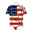thumbnail image 5 of Vivianyo HD Men's Polo Shirts Independence Day Printed Hort Sleeve Turndown Collar 4Th Of July Shirts for Men Patriotic American Flag Shirts Usa Memorial Day Athletic Running Workout Tops Blouse, 5 of 5
