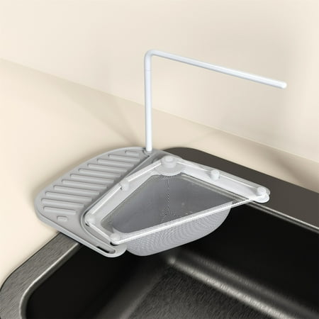 

kitchen Sink Strainer Holder Kitchen Filter Basket Multifunctional Food Drains Pouch Vegetable Fruit Clean Storage Rack Fragarn