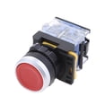 thumbnail image 4 of Interruptor de botón a prueba de agua Restauración de autobloqueo 22mm Montaje 660V 10A rojo, 4 of 7