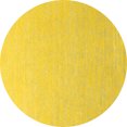thumbnail image 1 of Ahgly Company Machine Washable Indoor Round Oriental Yellow Industrial Area Rugs, 3' Round, 1 of 4