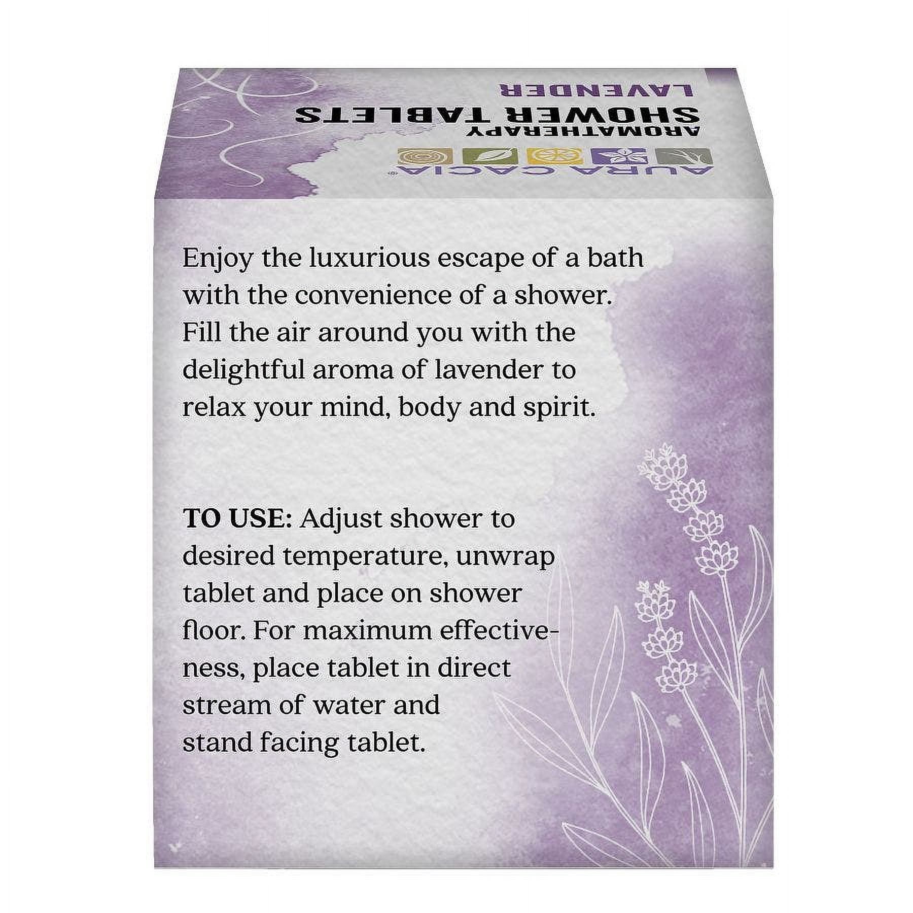 (Pack Of 6) Aura Cacia Shower Tablet Lavender Relaxing 3 Oz