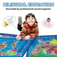 thumbnail image 2 of Mapa mundial interactivo parlante de EE. UU., para niños Qiaojoy, 2 of 6