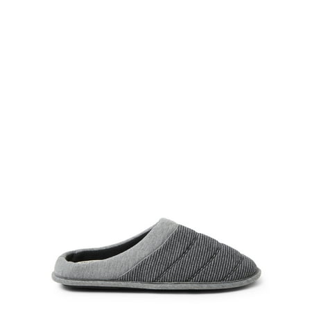 Dearfoams Cozy Comfort Men's Striped Scuff w/Memory Foam Slippers