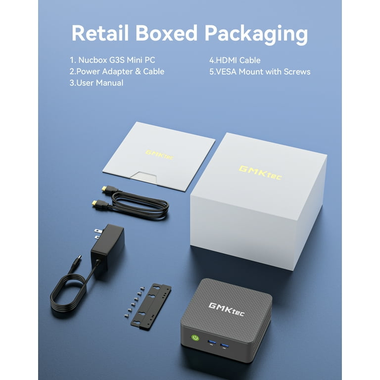 Intel 12世代 AlderLaken95 16GBDDR4 512SSD GMKtec Mini PC, Intel Alder Lake N95(Up to 3.4GHz), 16GB DDR4