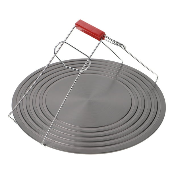 Placa difusora de calor de 20 cm, placa de conducción de calor para estufa de gas, placa de anillo antiadherente para cocina de gas.