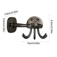 thumbnail image 3 of Vacemry Rotating Wall Storage Rack, Non Drilling Adhesive Hooks Multi Functional Kitchen Organizer, Strong Adhesive Mounting for Pot Shovel Utensils, Bathroom Closet Pantry Wall Storage Solution, 3 of 7