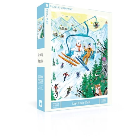 New York Puzzle Company Last Chair Chill 1000 Piece Jigsaw Puzzle