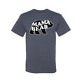 thumbnail image 2 of Wild Bobby, Mama Bear Animal Design, Animal Lover, Men Graphic Tee, Vintage Heather Blue, Medium, 2 of 4