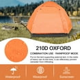 thumbnail image 5 of Topchances 3/4-Person Automatic Pop-Up Camping Tent with Picnic Mat, 5 of 14