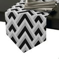 thumbnail image 2 of Geomety Blue Grey And Black Table Runners For Wedding Holiday Event Party Decoration Tablecloth Modern Table Runner Home Decor, 2 of 5
