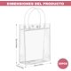 thumbnail image 4 of 30 Pzs Bolsas de Regalo Transparente de PVC, Bolsas de Plástico Reutilizable con Asas, para Fiestas, Compras, Bodas, Regalos de Navidad, 4 of 4