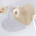 thumbnail image 4 of Sunjoy Tech Hollow Heat Resistant Placemat Heart shaped Table Mat Anti Scalding Wear Resistant Material Mat for Home Dining Wedding Decoration, 4 of 8