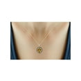 thumbnail image 4 of JewelersClub Silver Necklaces for Women –Silver Necklace for Women 14K Gold Plated Silver – Whiskey Necklace Centerpiece, Black & White Diamond Accents – Hypoallergenic Pendant, 4 of 4