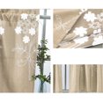 thumbnail image 3 of Lubelski Solid Color Flower Window Balcony Short Curtain Kitchen Valance Drape Home Decor Kitchen Curtain Coffee Short Curtain Door Decor, 3 of 3
