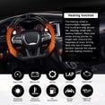 thumbnail image 4 of LOSCHEN Real Carbon Fiber Steering Wheel For Dodge Charger/Challenger/SXT/GT/RT/SRT/Heallcat D-shaped LED Shift Indicator Steering Wheel with Heating Function, 4 of 7