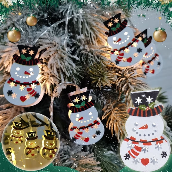 Gcvizuso Christmas Lights, String Lights, Christmas Series Iron Decorative Lights Waterproofs Battery Box Christmas Lights Suitable For Indoor Bedroom Tent Loft Bed Terrace Party Decoration