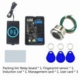 thumbnail image 2 of Fingerprint Access Controller NFC Electric Lock Control Relay Module IC Card Induction Switch  Fingerprint and NFC, 2 of 8