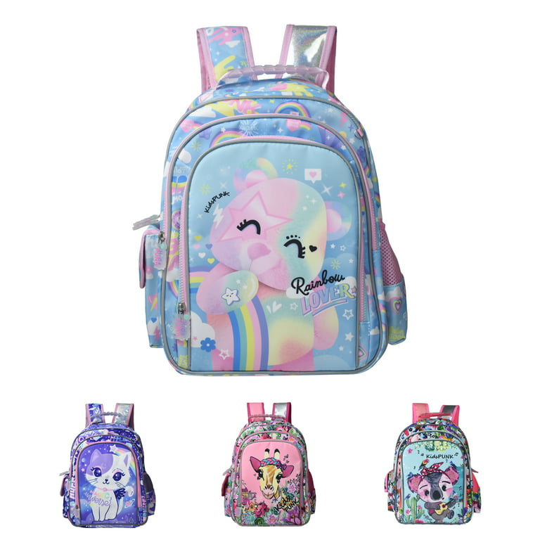 KidsPUNK Kids Backpack 16'' School Backpack for Girls Cute Bear