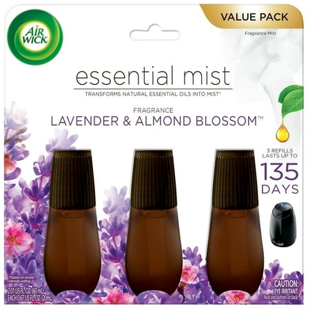 Air Wick Essential Mist Triple Refill - Lavender and Almond Blossom - 2.01 fl oz