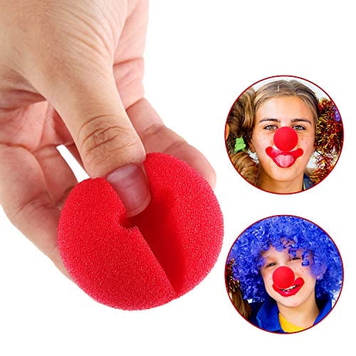 60 Piezas Rojo Payaso Nices Cosplay Nices de Espuma Circo Nices para Halloween Navidad Car Boao Boao